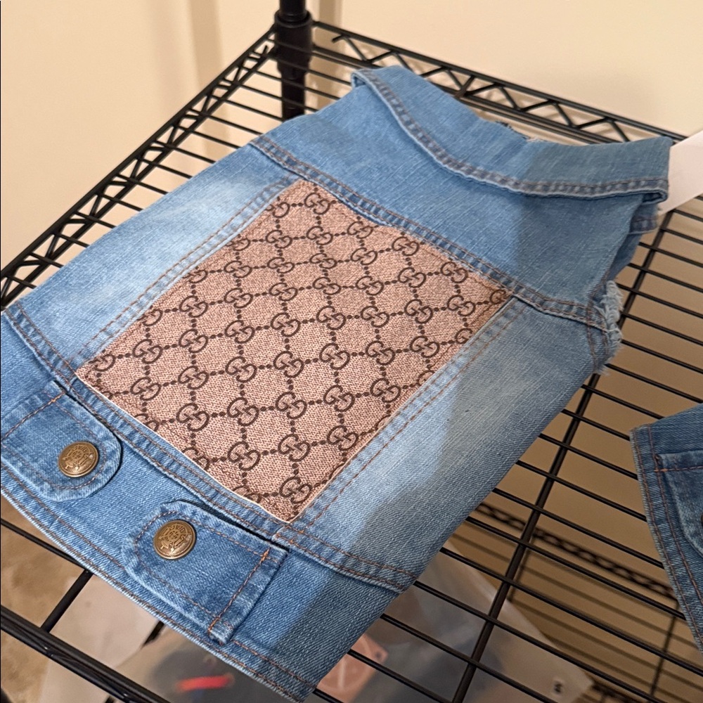 Denim Dog Jacket Blue